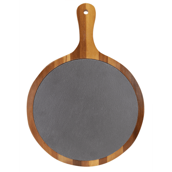 Wood/Slate Serving Board with Handle