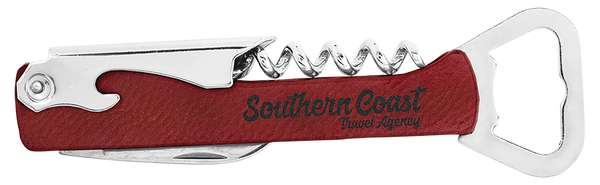 Leatherette Wine Opener