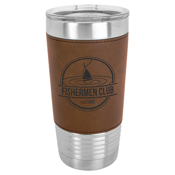 20 oz. Leatherette Logoed Tumblers