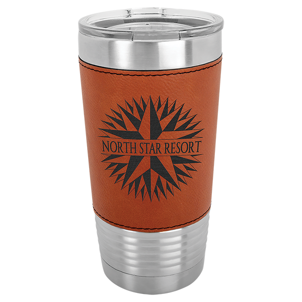 20 oz. Leatherette Logoed Tumblers