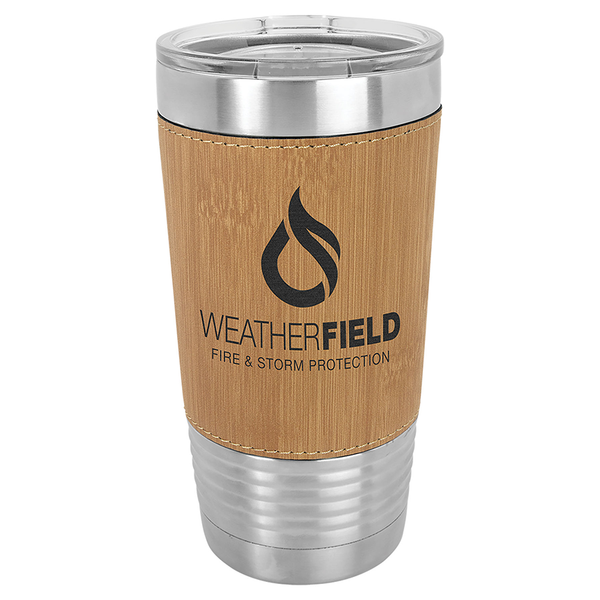 20 oz. Leatherette Logoed Tumblers