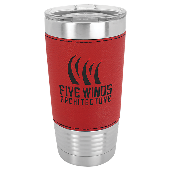 20 oz. Leatherette Logoed Tumblers