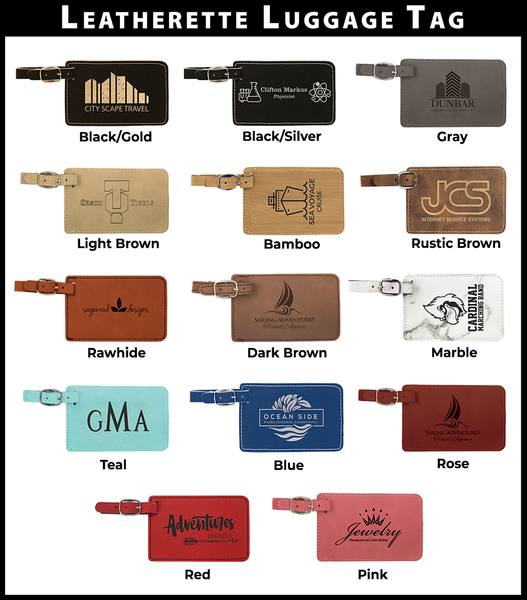 Leatherette Luggage Tag