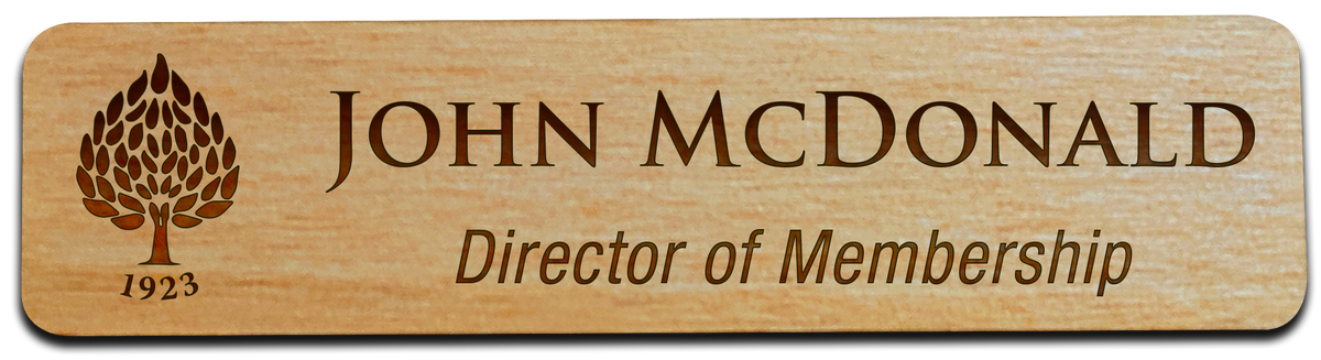 Wooden Magnetic Name Tags – PTE Golf, LLC