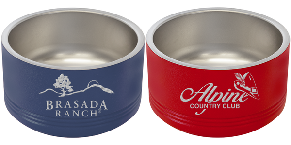 Laserable Stainless Steel Pet Bowls