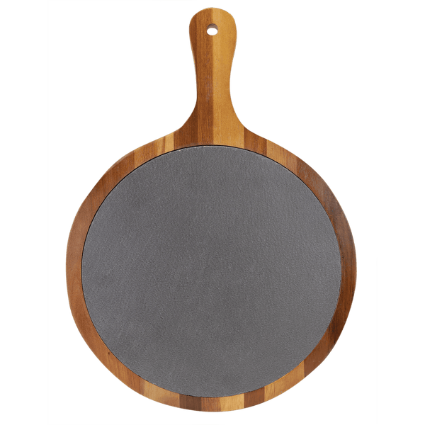 Wood/Slate Serving Board with Handle