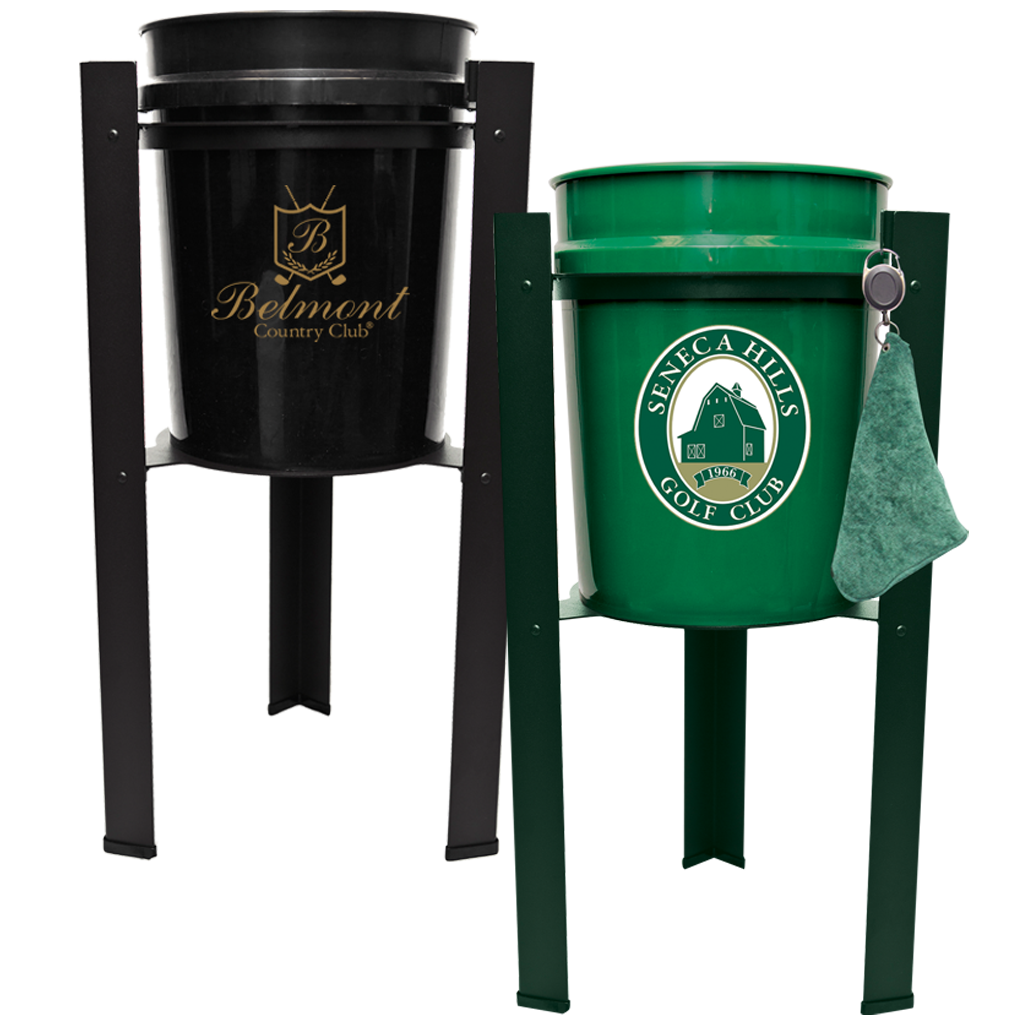 BUCKET PAL- 5 GALLON BUCKET WITH LID, PRINTED LEE FISHER SPORTS LOGO