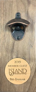 Wooden Wall Mounted Bottle Opener